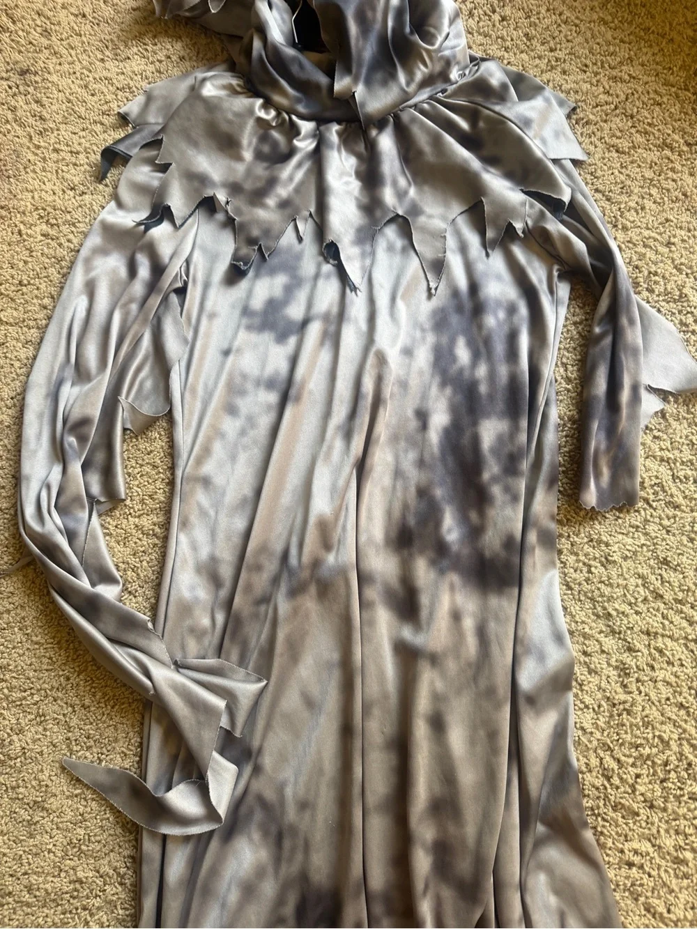 Kids Silver Grim reaper  One-Piece Costume